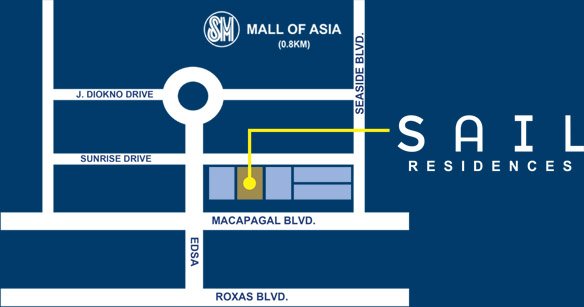 Sail Residences in Mall of Asia Complex Pasay City by SMDC